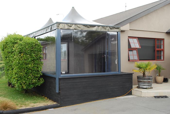 carport, canvas or PVC enclosure, fabric structure